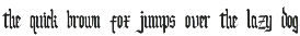 Handmade blackletter font preview