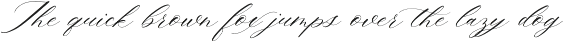 Slight, A Calligraphy Font font preview