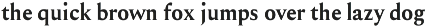 HORACE typeface preview