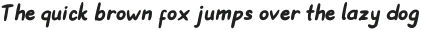 Hanneat Bold Italic otf (700)