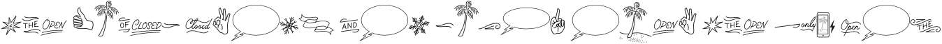 Palm Canyon Drive Bonus Glyphs Light otf (300) Sample