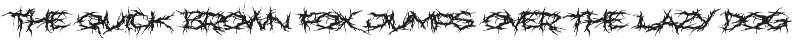 XXII Nekro font preview