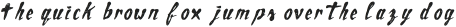 The Letter Evil Rough Italic otf (400)