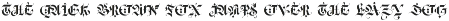 Gothic modern ABC letters preview