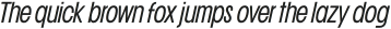 Franie ExtraCondensed SemiLight Italic otf (300)