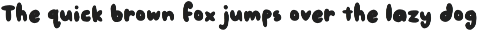 Peanut Butter Bubble Font font preview