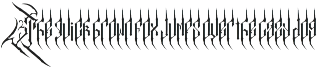 MasknEyes Cinematic Blackmetal Font font preview