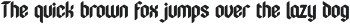 Universe font preview