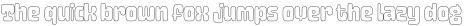 Letraflex Bold Outline otf (700) Sample