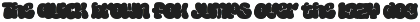 WhoopieSunday - Bubble Graffiti Font preview