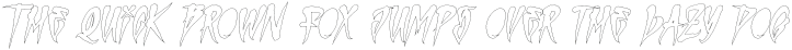 Ink Outlaw Slant Outline otf (400)