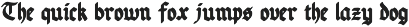 Glory Rose Gothic Blacklatter Font preview