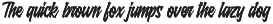 Raydric Script + Shadow outline preview