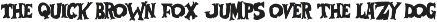 Afraid of the Dark font preview