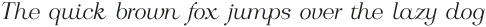 Calmius Extra Light Italic otf (200)
