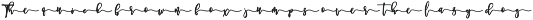 Melankolis - Bouncy Script Font preview