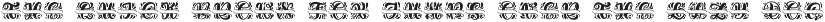 Split Letter Name Font font preview