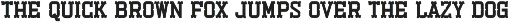 Esbury - A Notched Display Font preview