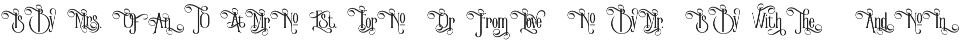Victorian Parlor font preview