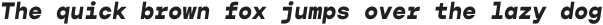 Gopher Mono ExtraBold Italic otf (700)