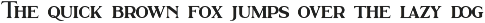 Sherwood font preview