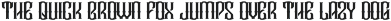 Droptune typeface preview