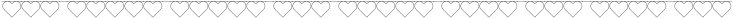 Bunting Font - Hearts Outline Regular otf (400) Sample