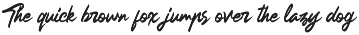 Shining On Brush Font preview