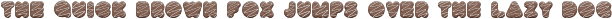 Chocolate Cake 3D Regular otf (400) Sample