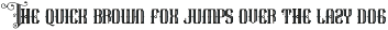 Wicken park font preview