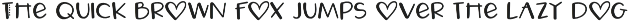 LOVE LETTERS Valentine's Day Font font preview