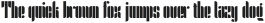 Ponti Regular Stencil otf (400) Sample