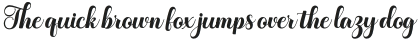 The Humble Script Regular otf (400) Sample