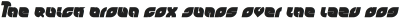 perfect Bold Italic otf (700) Sample