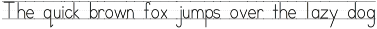 Teaching Print Letter Tracing Font preview