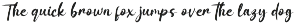 Soothing signature font preview