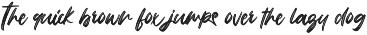 Missing - a Freestyle Brush Font preview