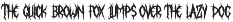 Northen (Deathcore) font preview