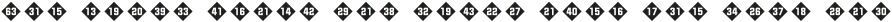 NumbersStyleTwoDiamondNegative Regular otf (400) Sample