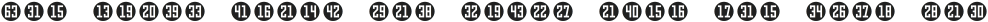 NumbersStyleThree-CircleNegative Regular otf (400)
