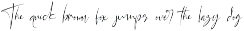 California Street font preview