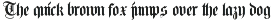 Brightos Blackletter font preview