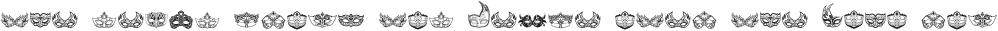 CARNIVAL SYMBOL MASKS otf (400)