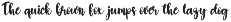 Amellia | Script font preview