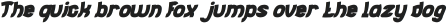 Jumping Running Bold Italic otf (700) Sample