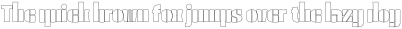 Golvin Six Outline otf (400)