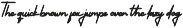James Theodore - Script style font preview
