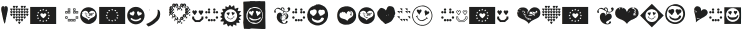 Hearts Love Smile Icons otf (400)