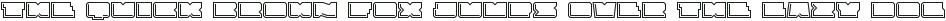 Solida Outline Engraved Wide Regular otf (400) Sample