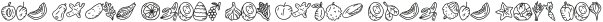 Veggie Doodle Dingbat Regul otf (400) Sample
